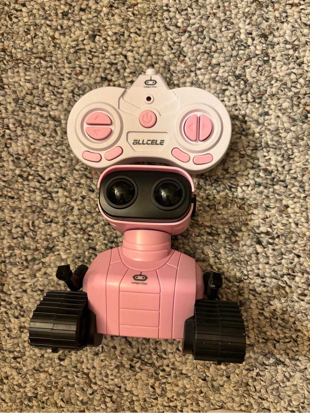 Like new Allcele pink remote control robot
